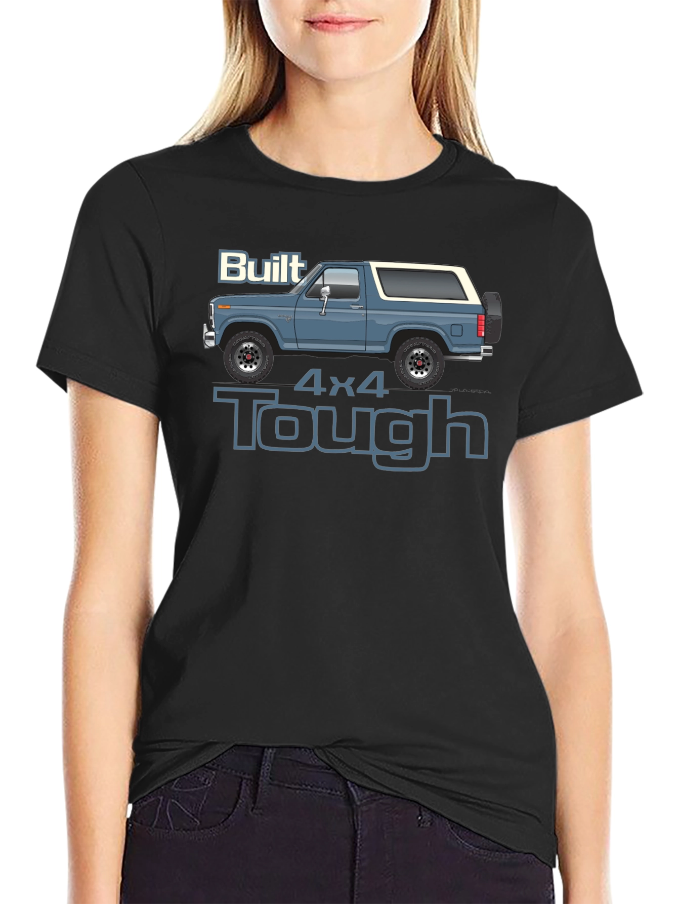 Built 4x4 Tough Graphic Tee - Bronco Truck Shirt