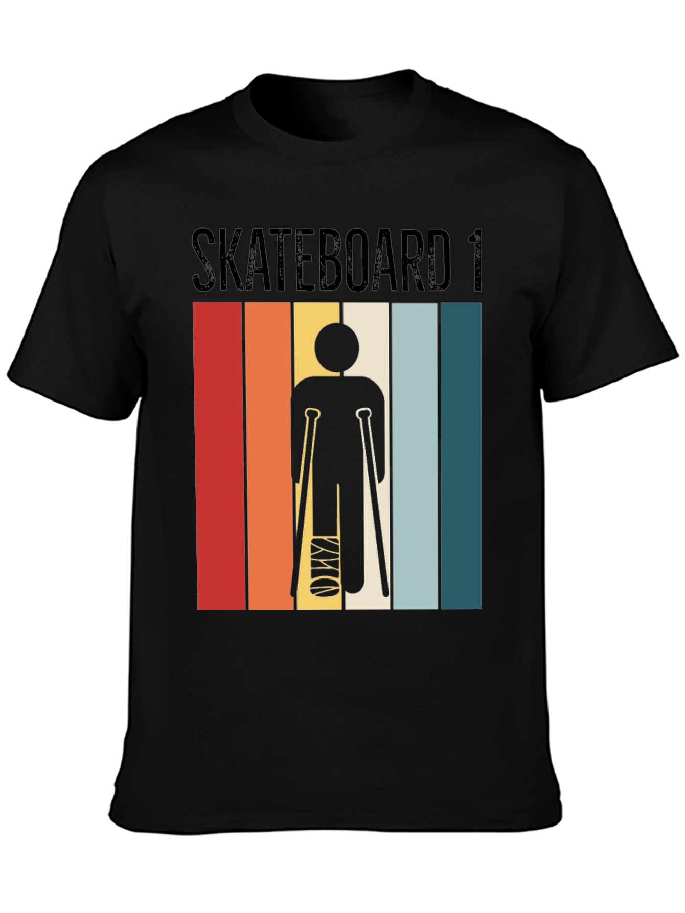 Funny Skateboard Injury T-Shirt - Broken Leg Gift
