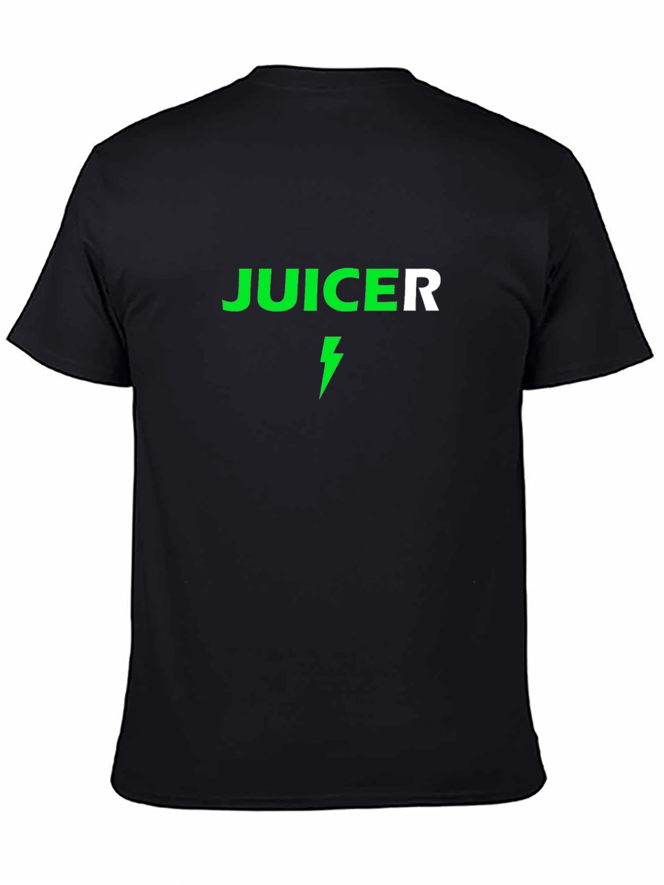 Juicer Lightning Bolt Graphic Tee - Black Cotton T-Shirt