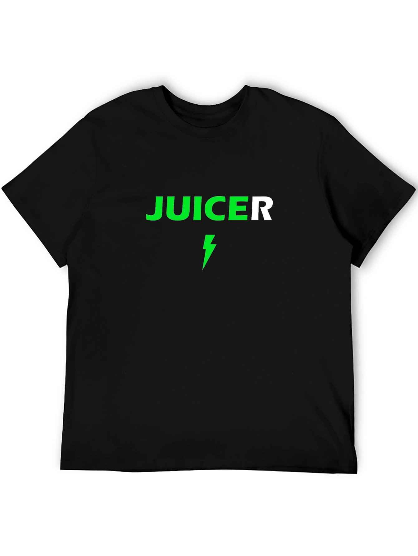 Juicer Lightning Bolt Graphic Tee - Black Cotton T-Shirt
