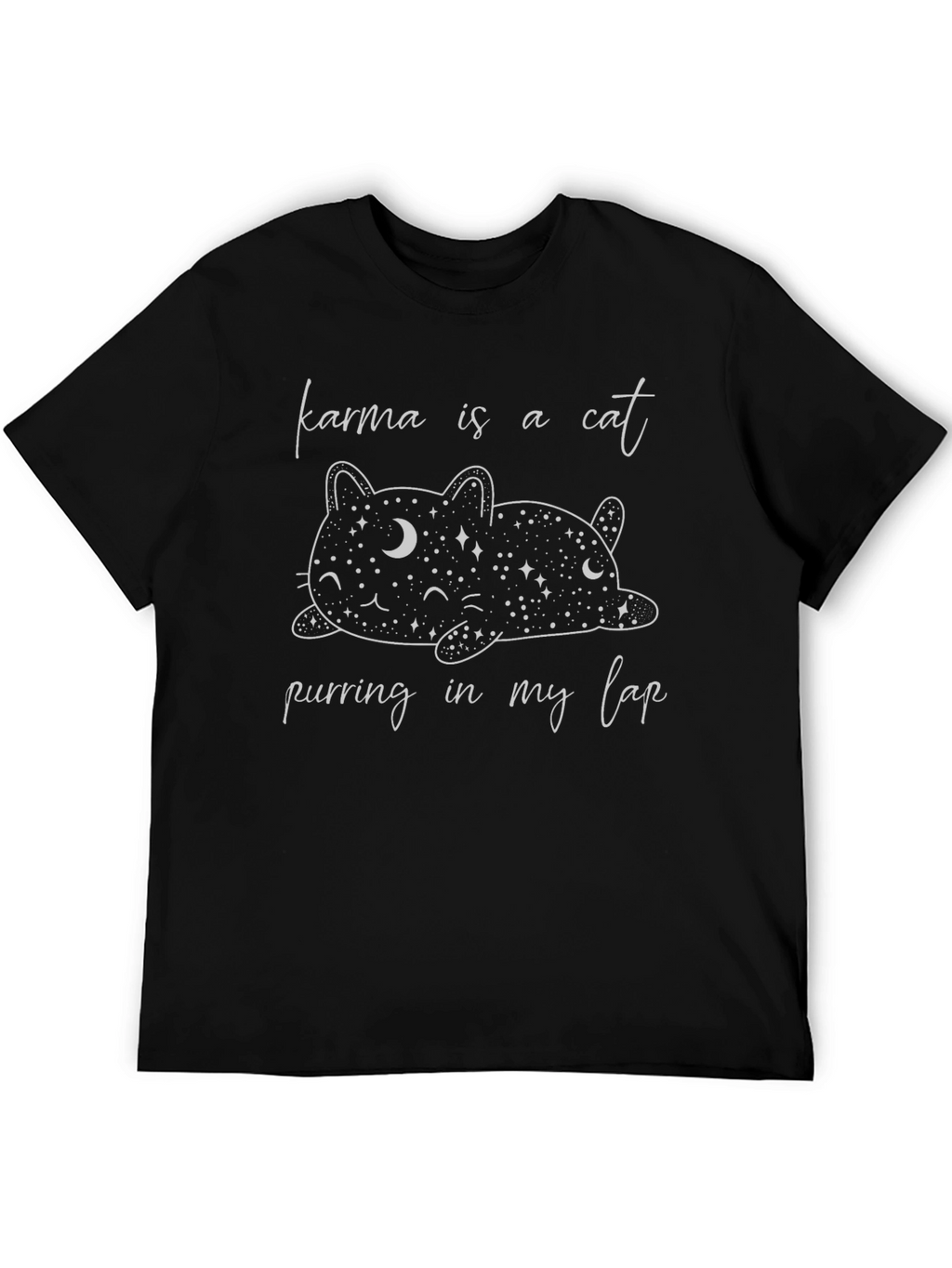 Karma Is A Cat Graphic T-Shirt