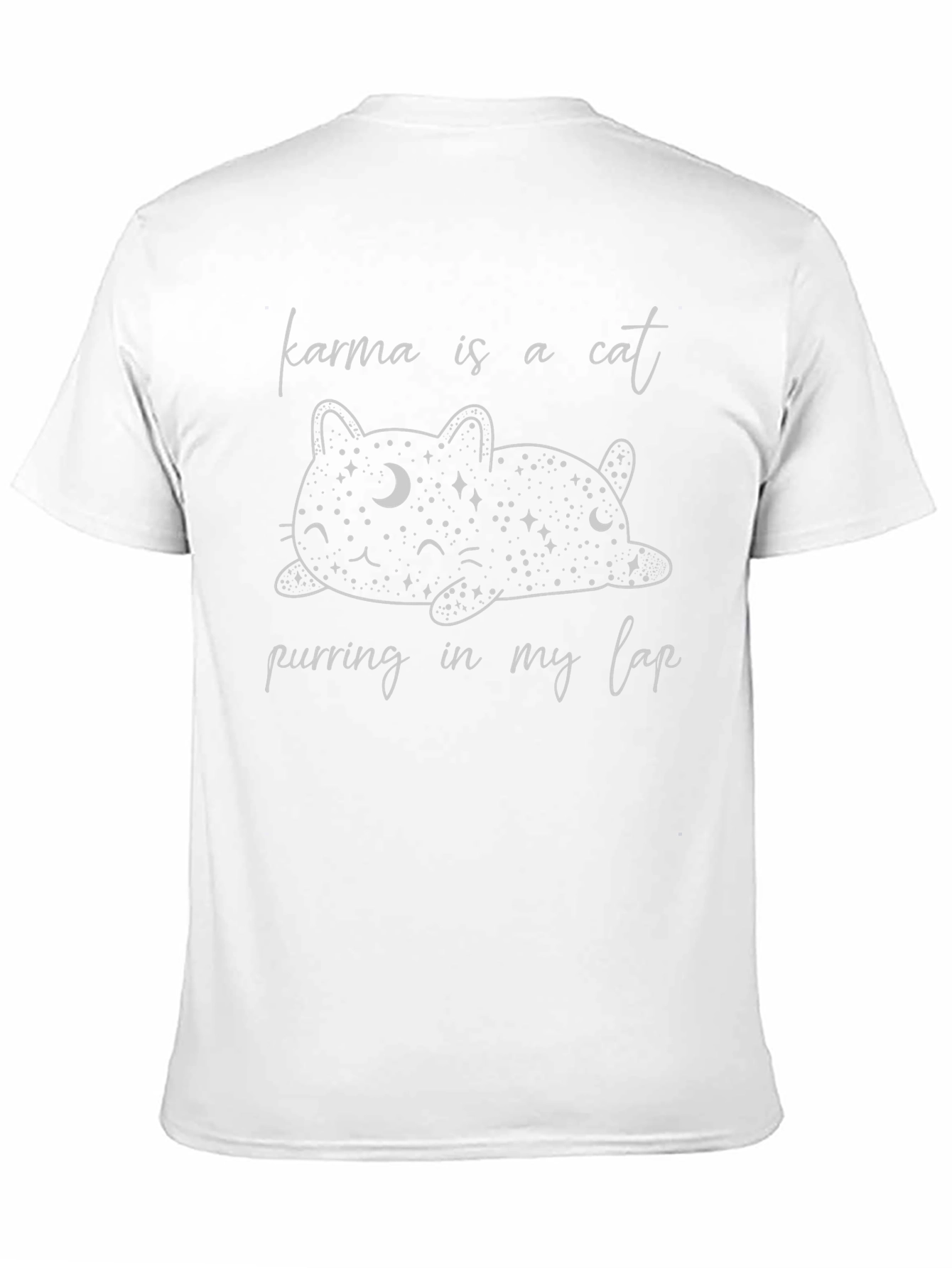 Karma Is A Cat Graphic T-Shirt
