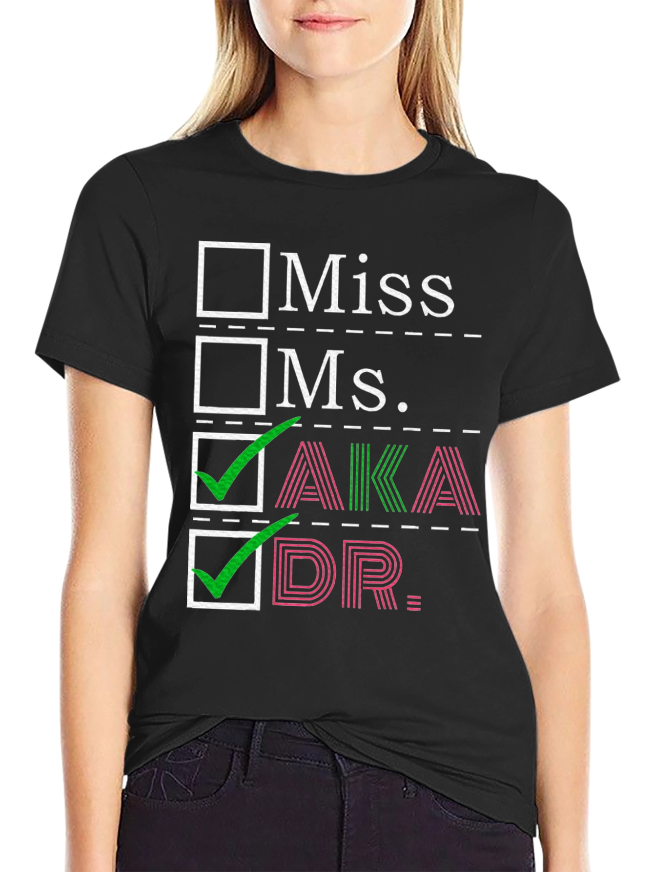 AKA DR. T-Shirt - Sorority Checkbox Tee