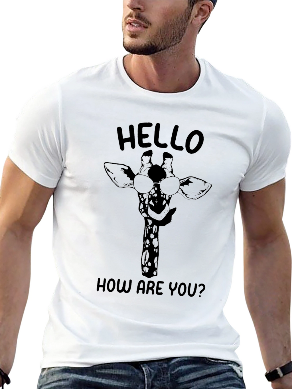 Cool Giraffe Graphic T-Shirt