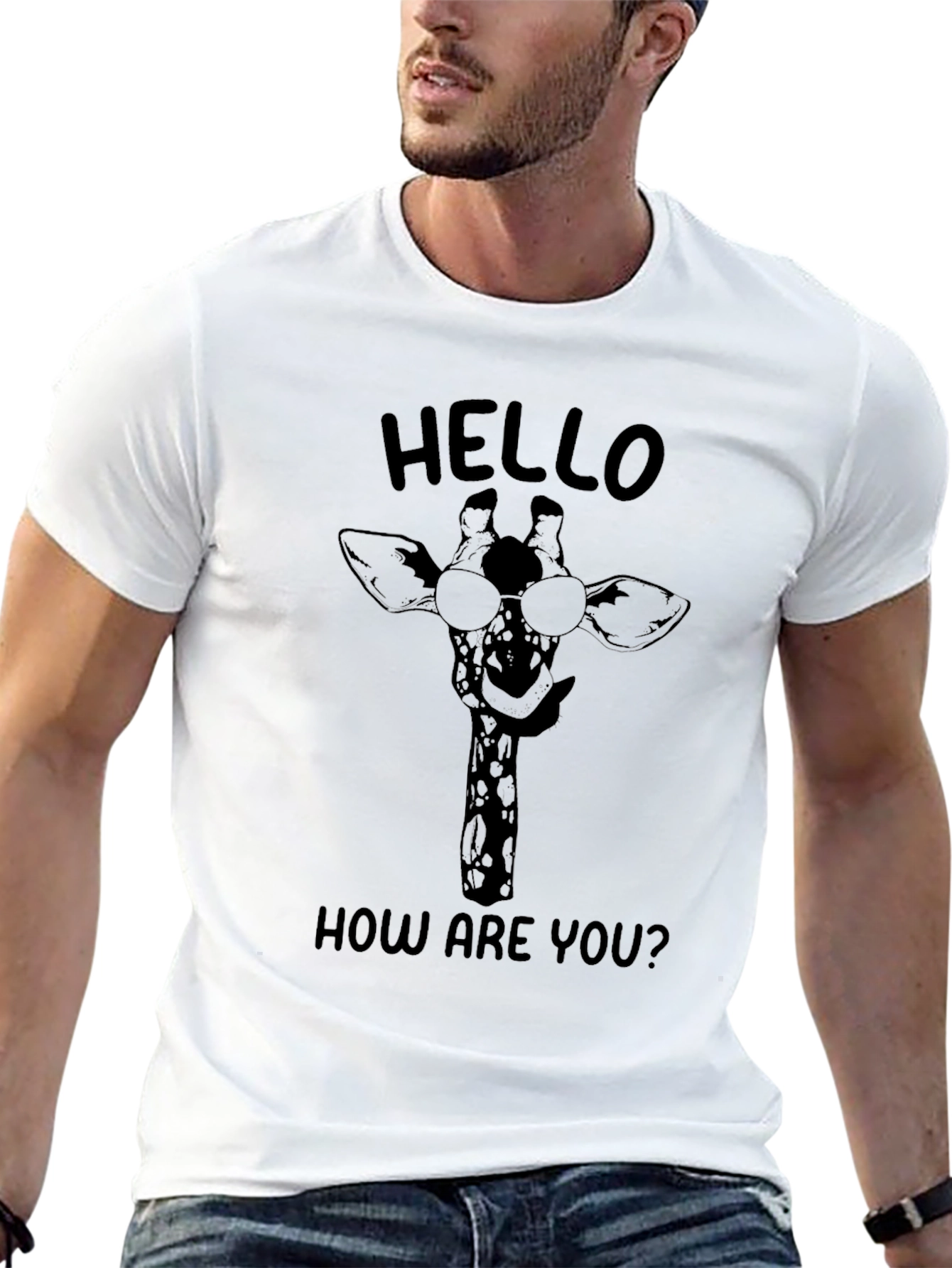 Cool Giraffe Graphic T-Shirt