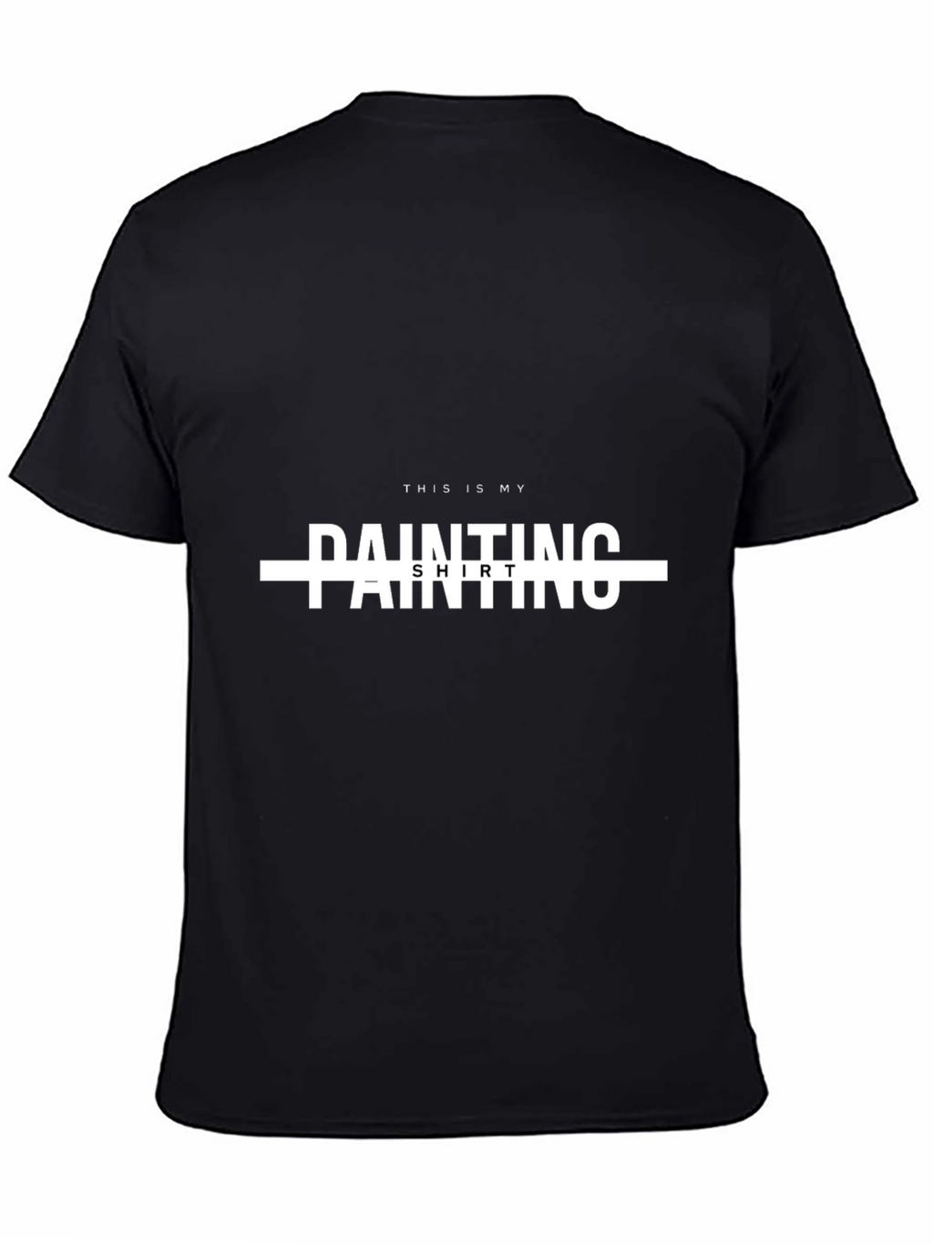 Painters Shirt - Black Crew Neck Tee