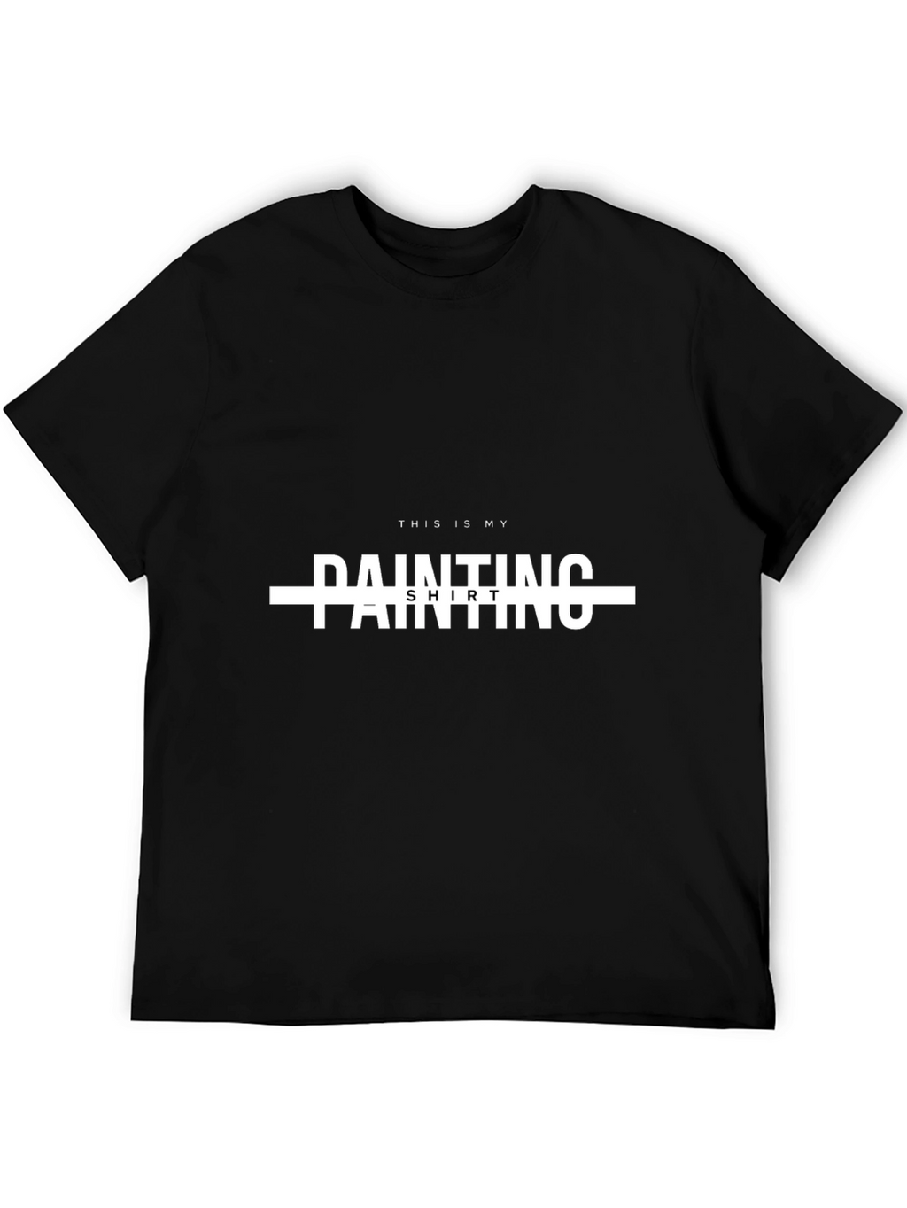 Painters Shirt - Black Crew Neck Tee