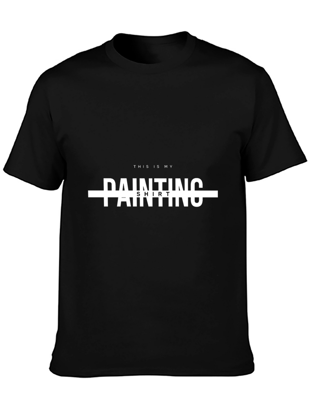 Painters Shirt - Black Crew Neck Tee