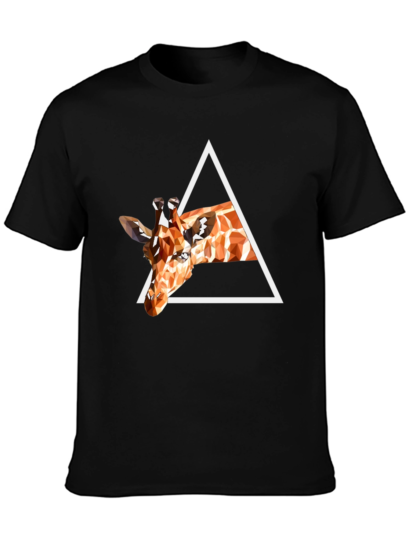 Geometric Giraffe T-Shirt - Modern Art Tee