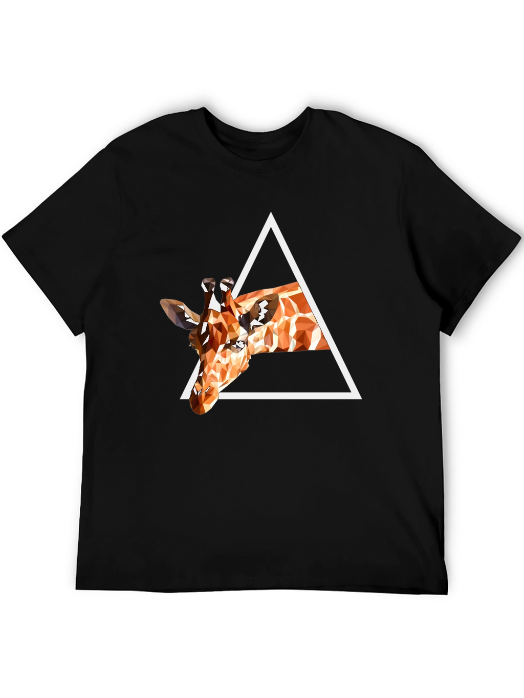 Geometric Giraffe T-Shirt - Modern Art Tee