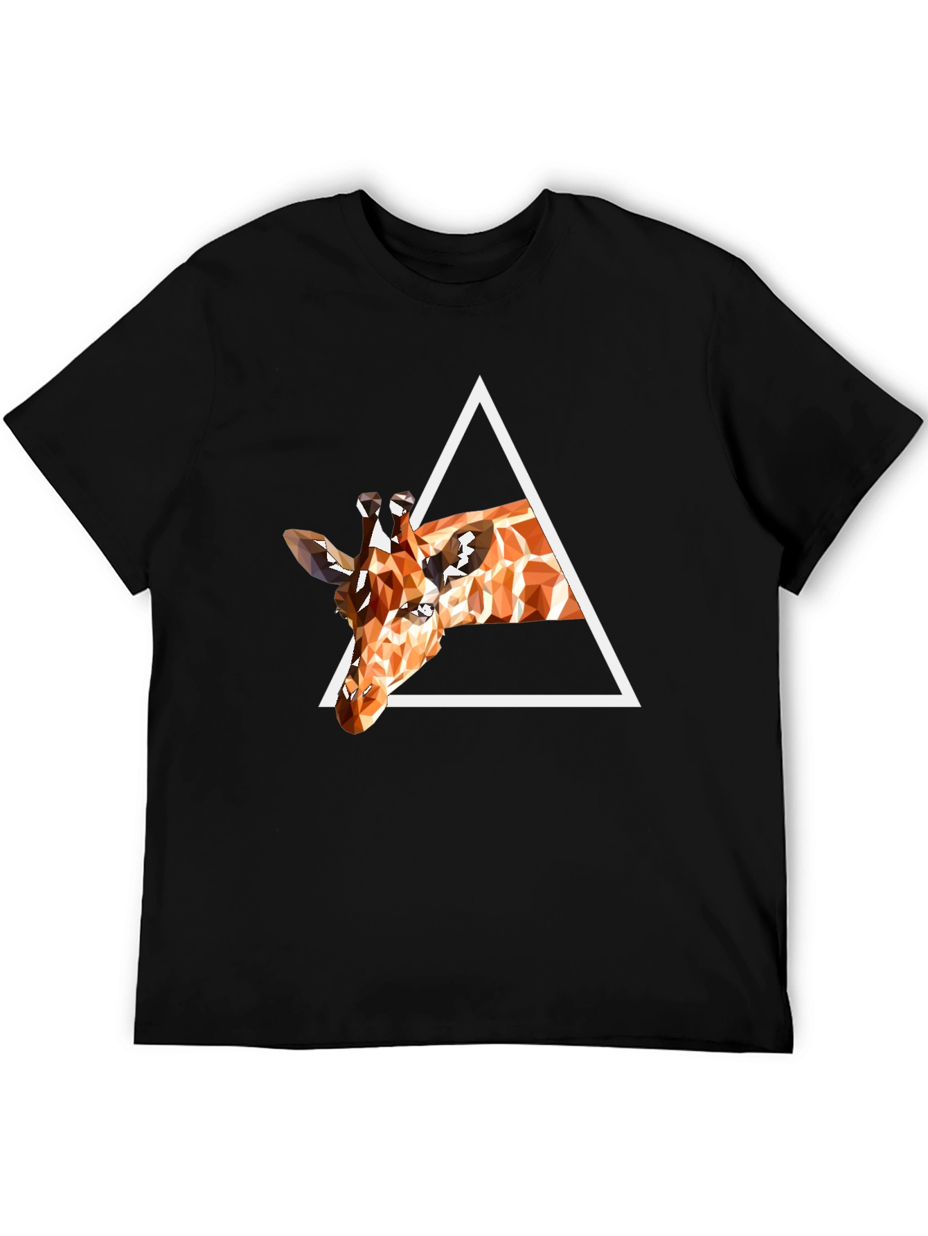 Geometric Giraffe T-Shirt - Modern Art Tee