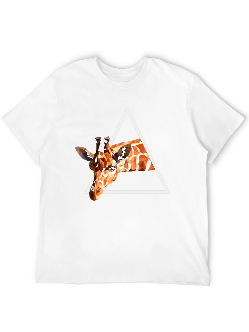 Geometric Giraffe T-Shirt - Modern Art Tee