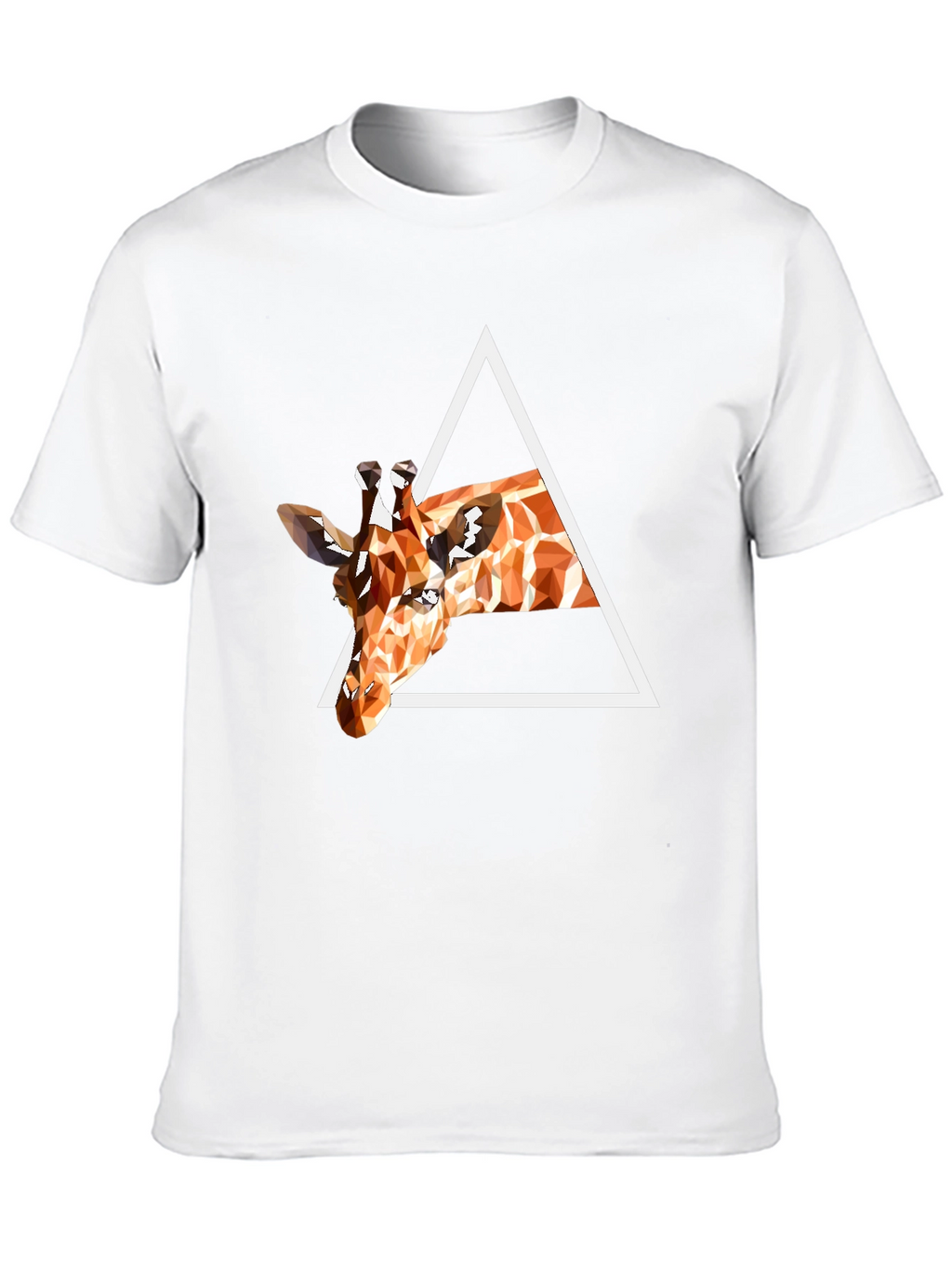 Geometric Giraffe T-Shirt - Modern Art Tee