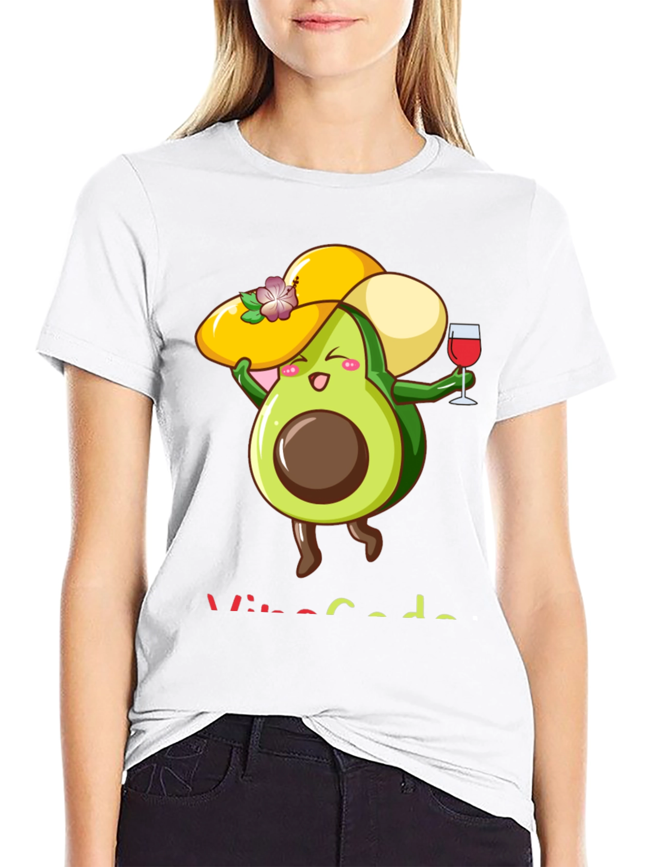 Funny Avocado Wine Lover T-Shirt