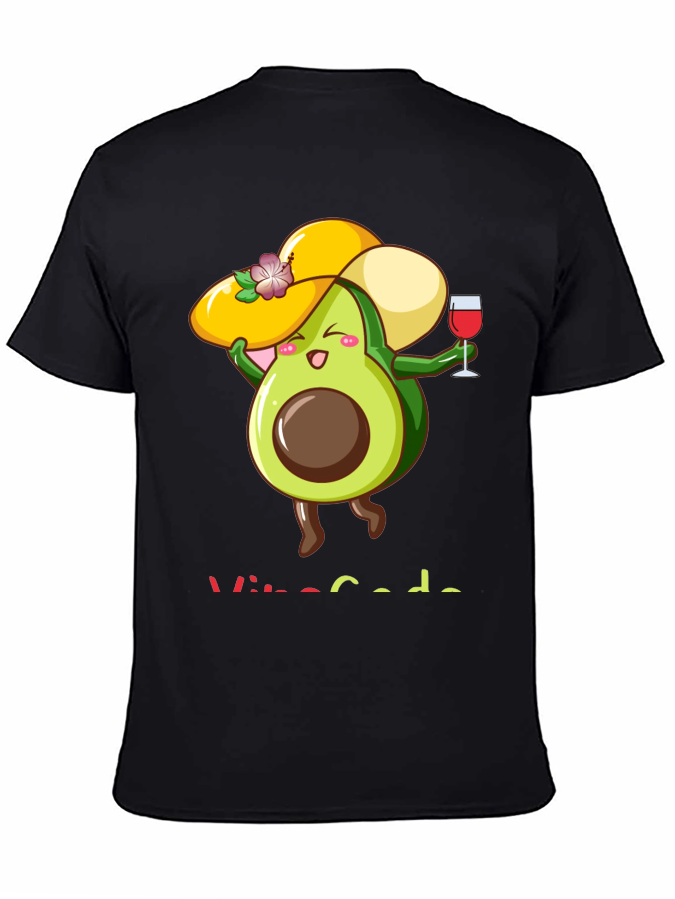 Funny Avocado Wine Lover T-Shirt