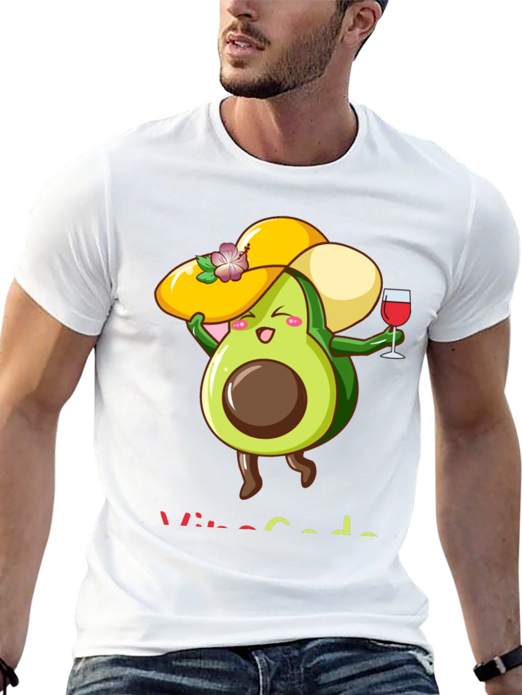Funny Avocado Wine Lover T-Shirt