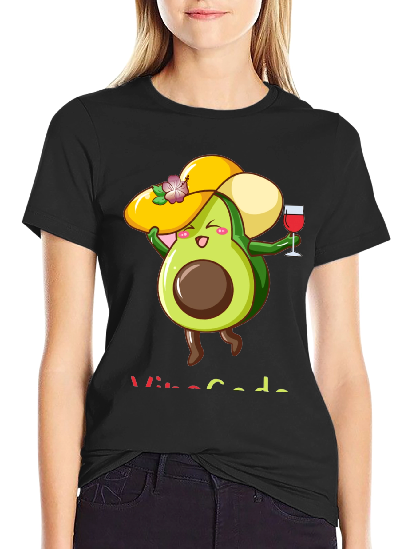 Funny Avocado Wine Lover T-Shirt
