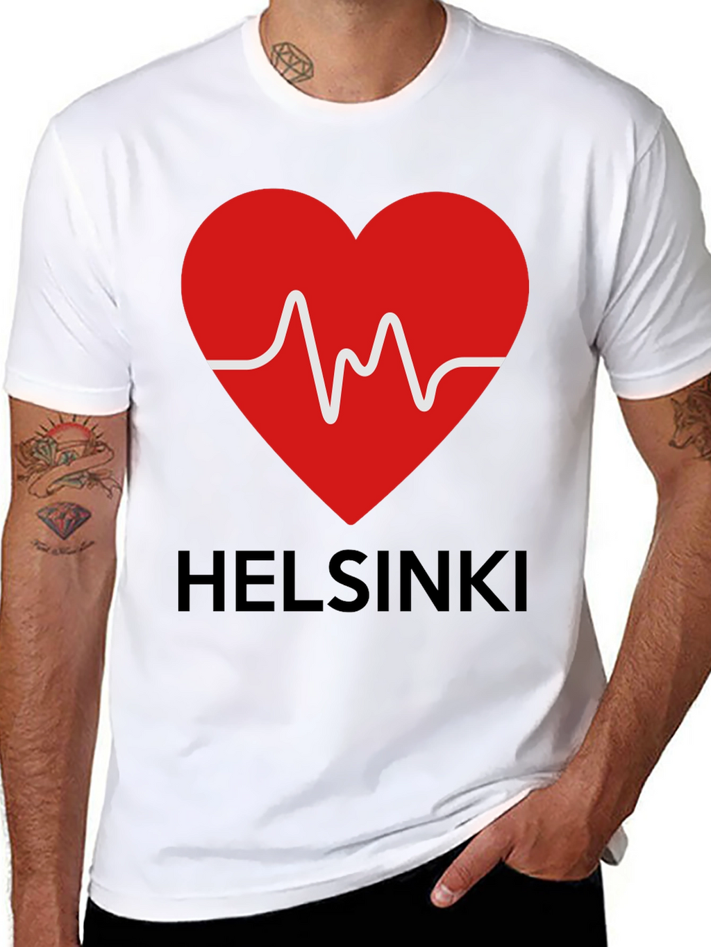 Helsinki Heartbeat T-Shirt - City Love