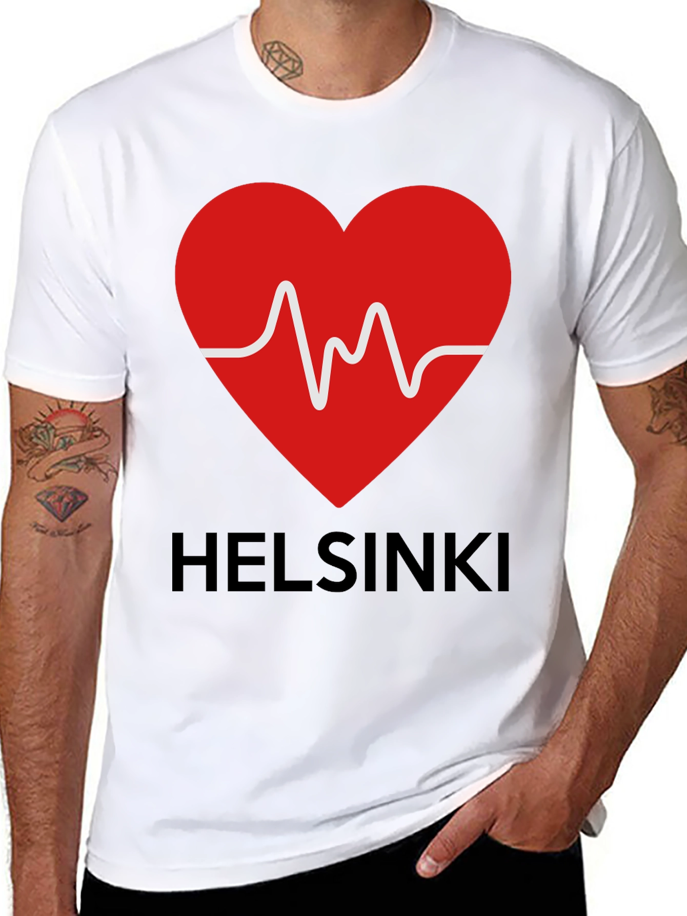 Helsinki Heartbeat T-Shirt - City Love