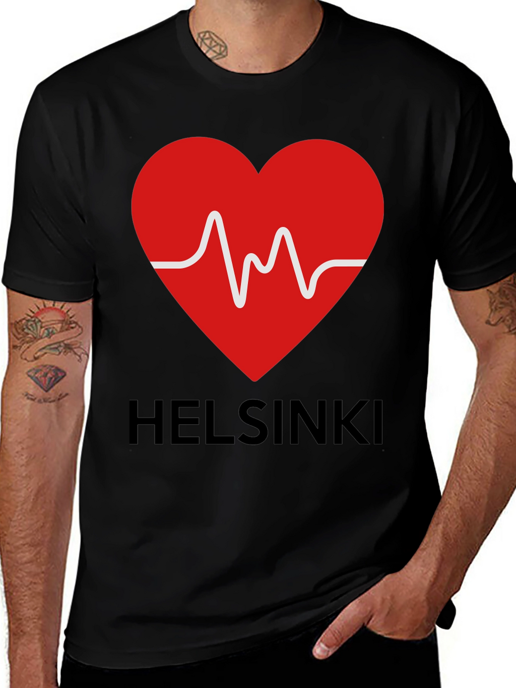 Helsinki Heartbeat T-Shirt - City Love