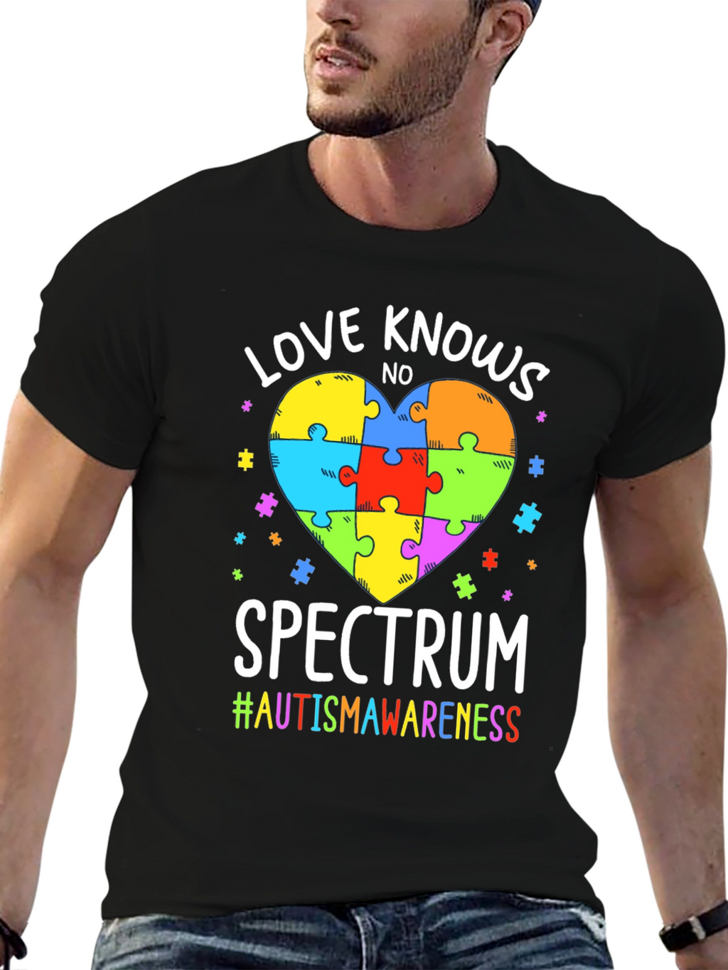 Love Knows No Spectrum T-Shirt Autism Awareness