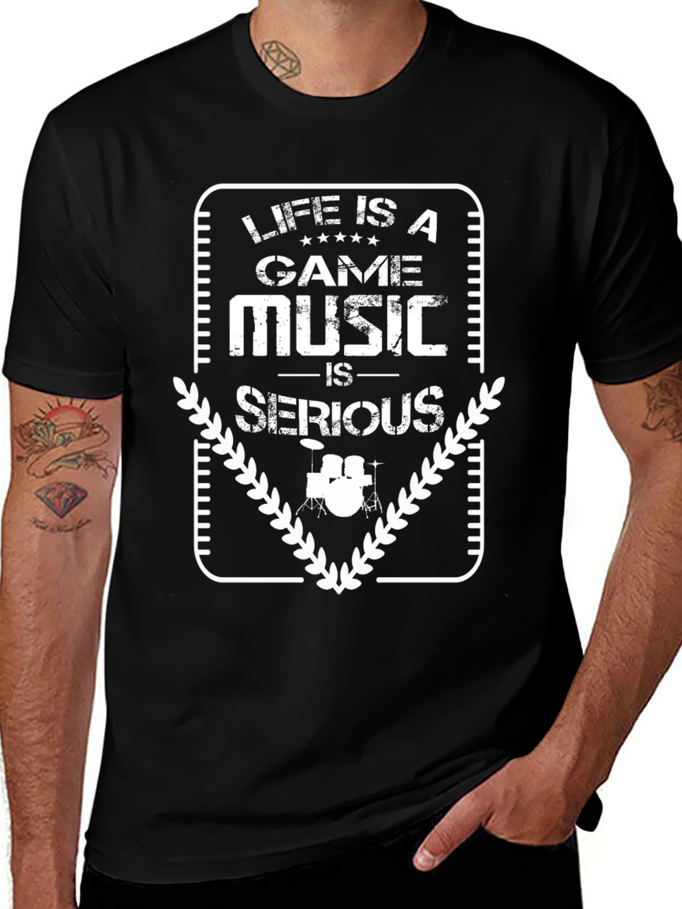 Life is a Game Music is Serious T-Shirt