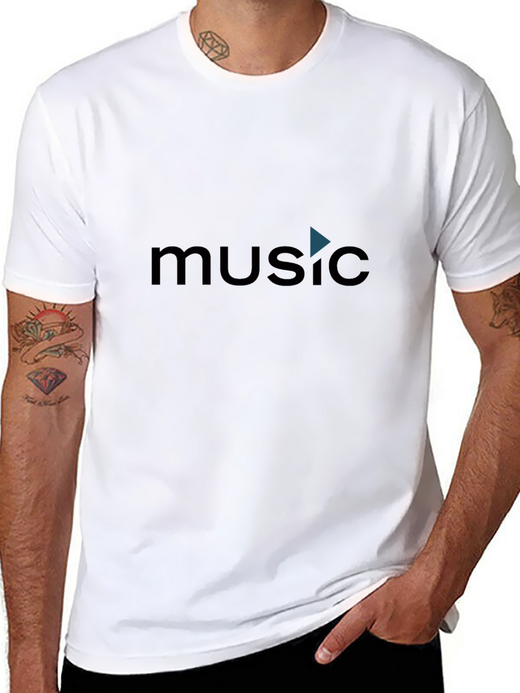 Music Graphic Black T-Shirt
