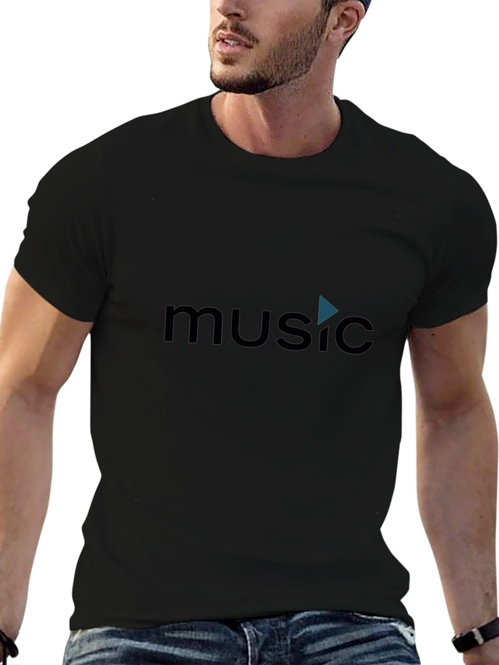 Music Graphic Black T-Shirt