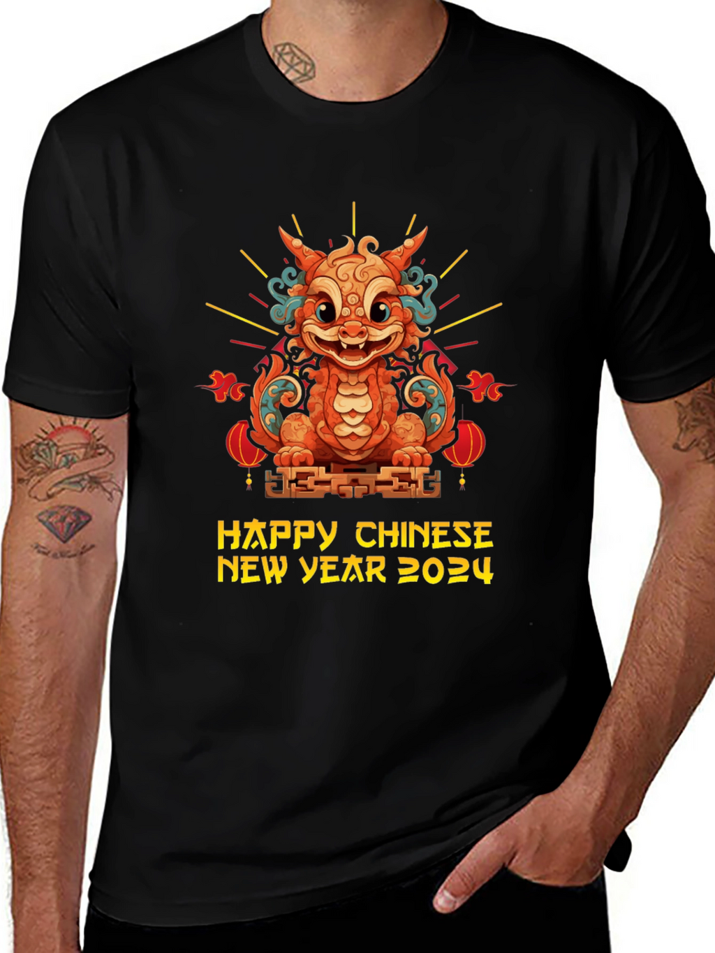Chinese New Year 2024 Dragon Graphic Tee