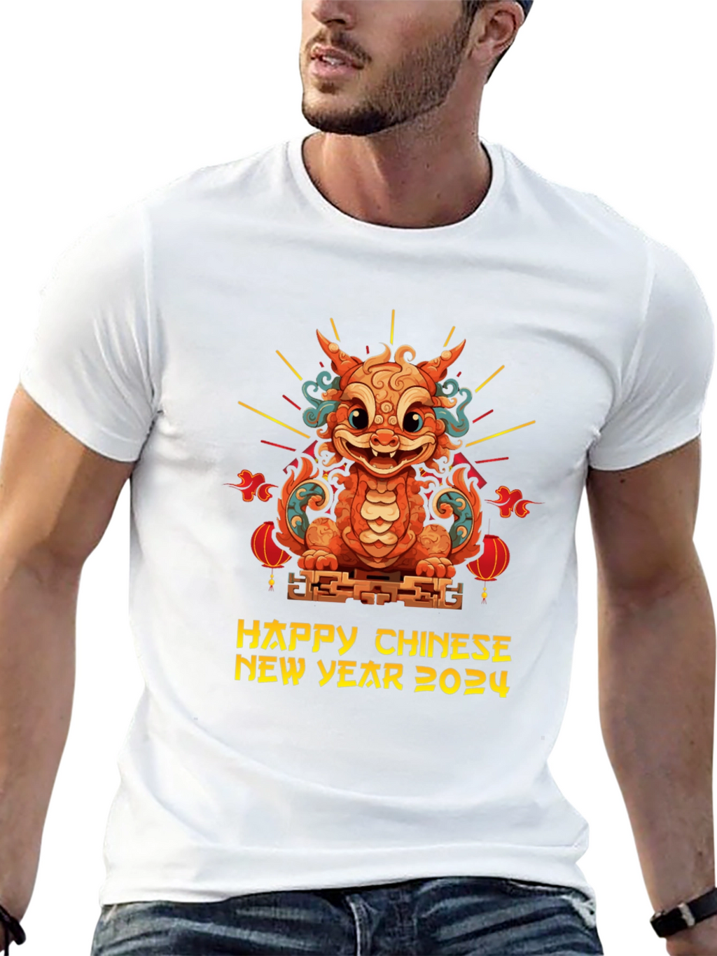 Chinese New Year 2024 Dragon Graphic Tee