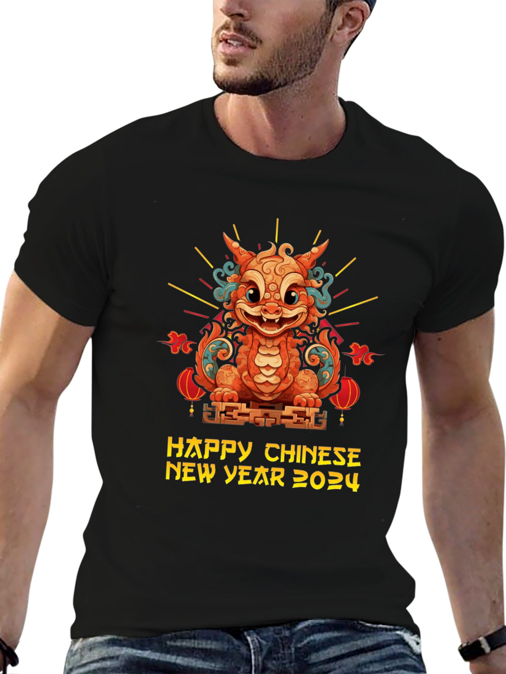 Chinese New Year 2024 Dragon Graphic Tee