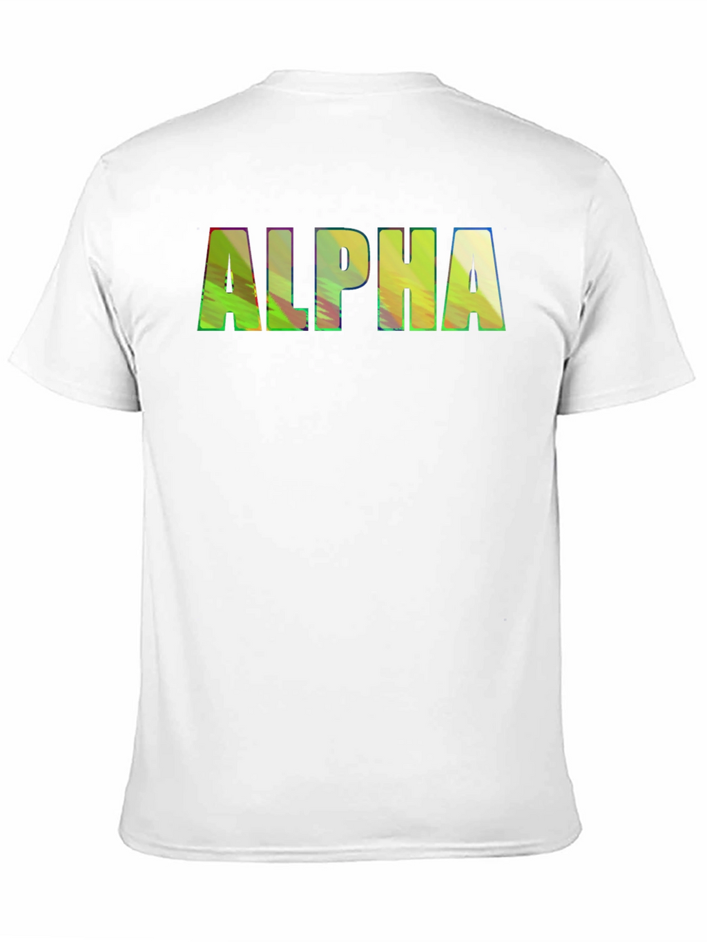 ALPHA Graphic Print Crewneck T-Shirt