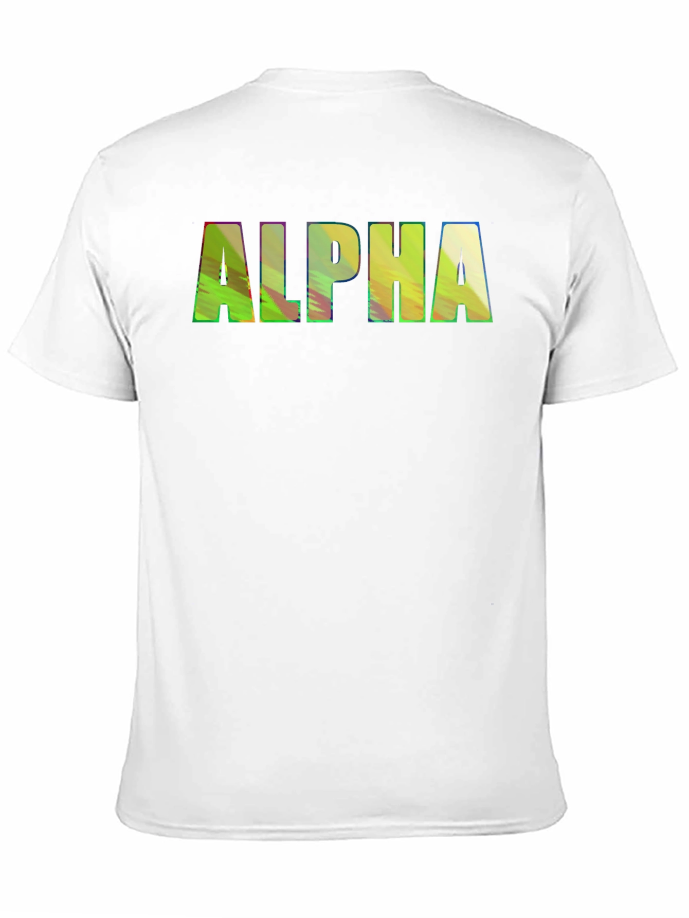ALPHA Graphic Print Crewneck T-Shirt