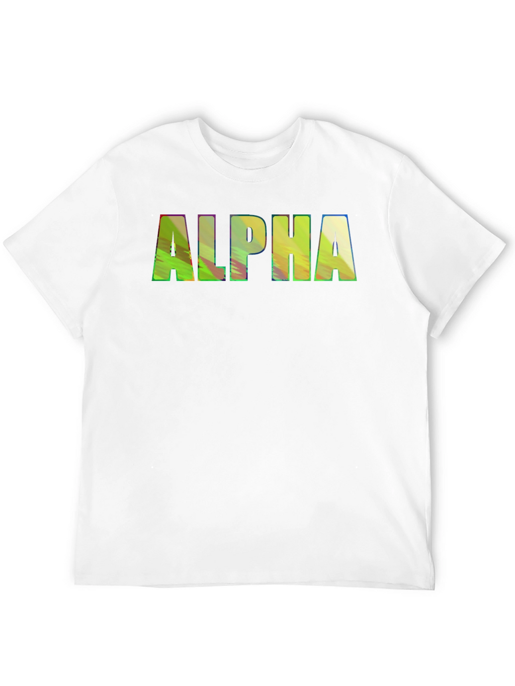 ALPHA Graphic Print Crewneck T-Shirt
