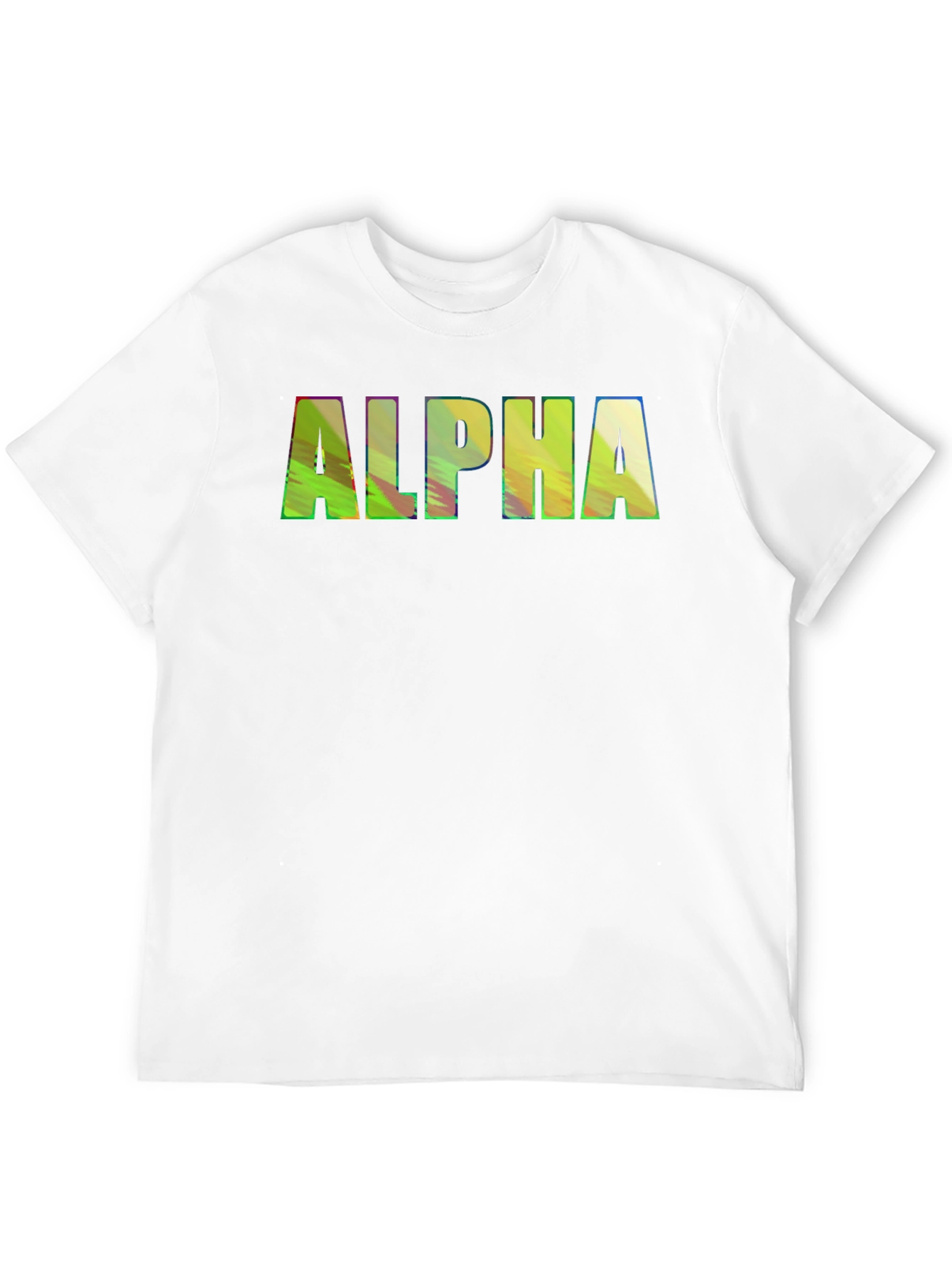 ALPHA Graphic Print Crewneck T-Shirt