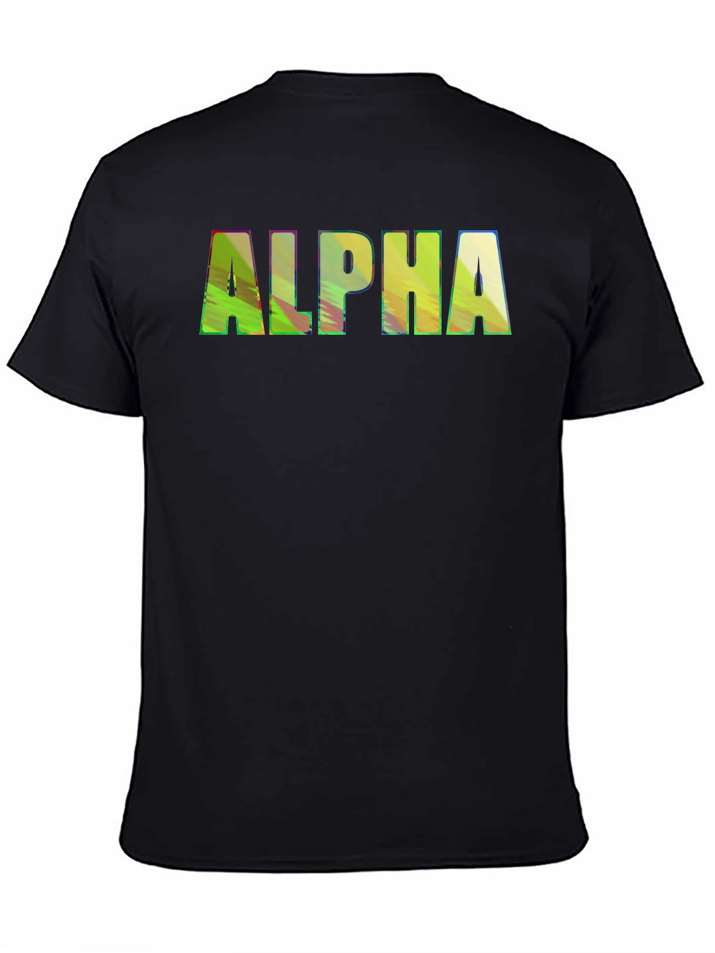 ALPHA Graphic Print Crewneck T-Shirt