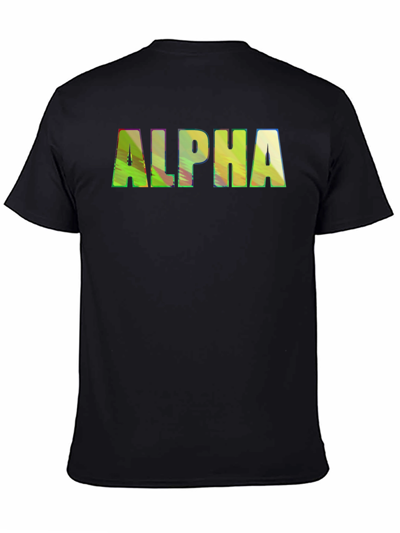 ALPHA Graphic Print Crewneck T-Shirt