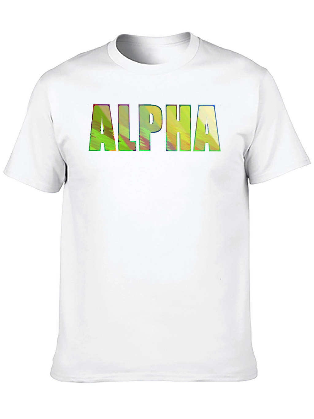 ALPHA Graphic Print Crewneck T-Shirt