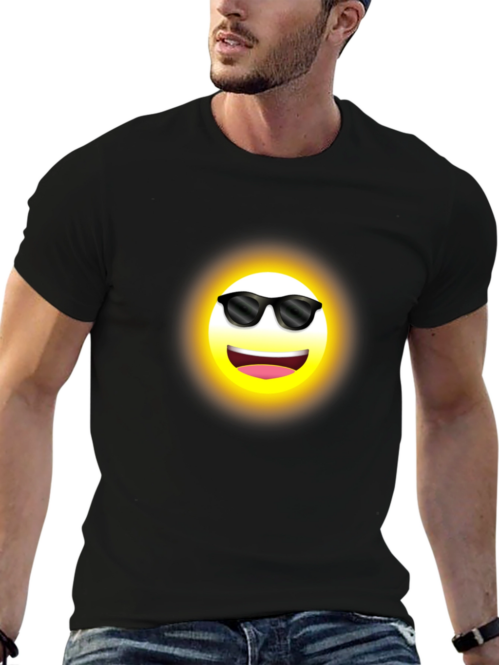 Cool Emoji Black T-Shirt