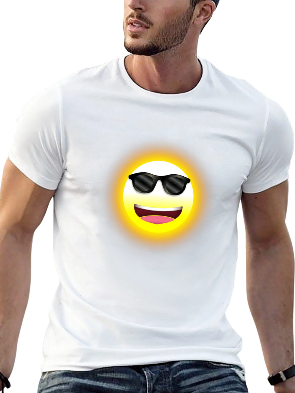 Cool Emoji Black T-Shirt