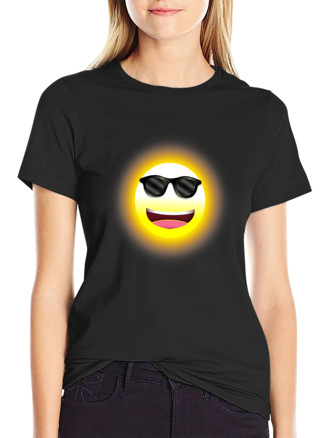 Cool Emoji Black T-Shirt