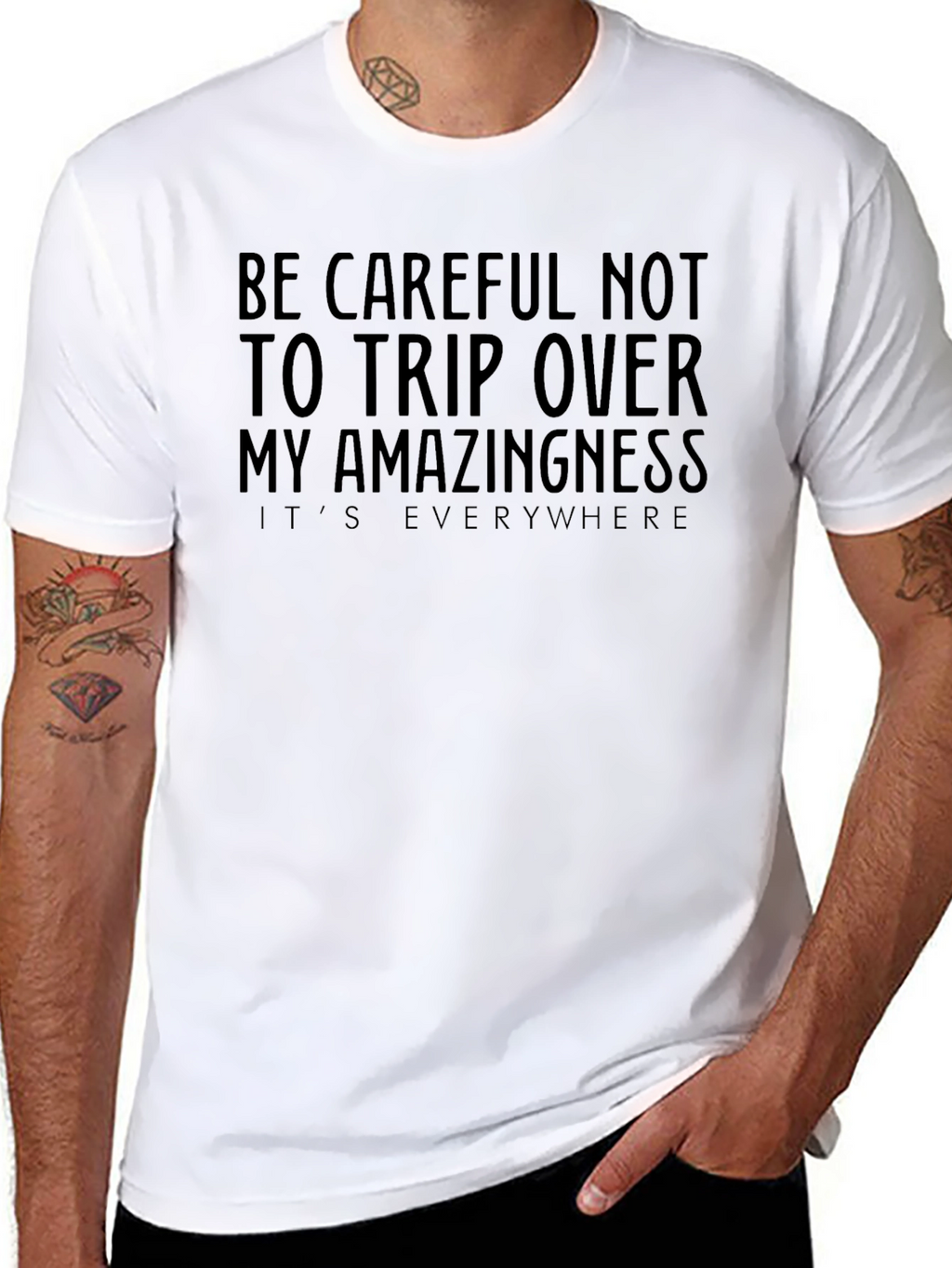 Amazingness Slogan Graphic Tee - Funny T-Shirt