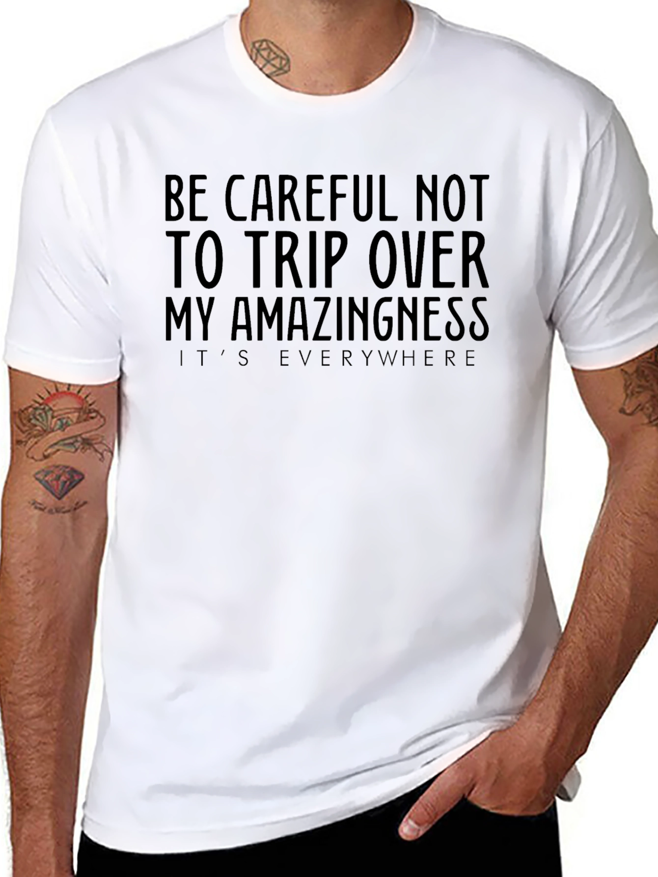 Amazingness Slogan Graphic Tee - Funny T-Shirt