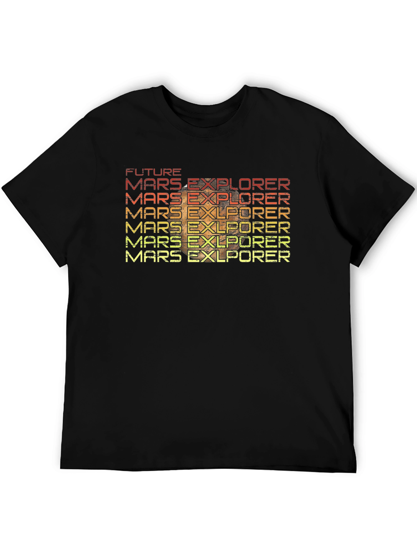 Future Mars Explorer Retro T-Shirt