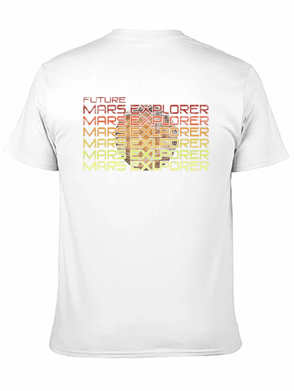 Future Mars Explorer Retro T-Shirt
