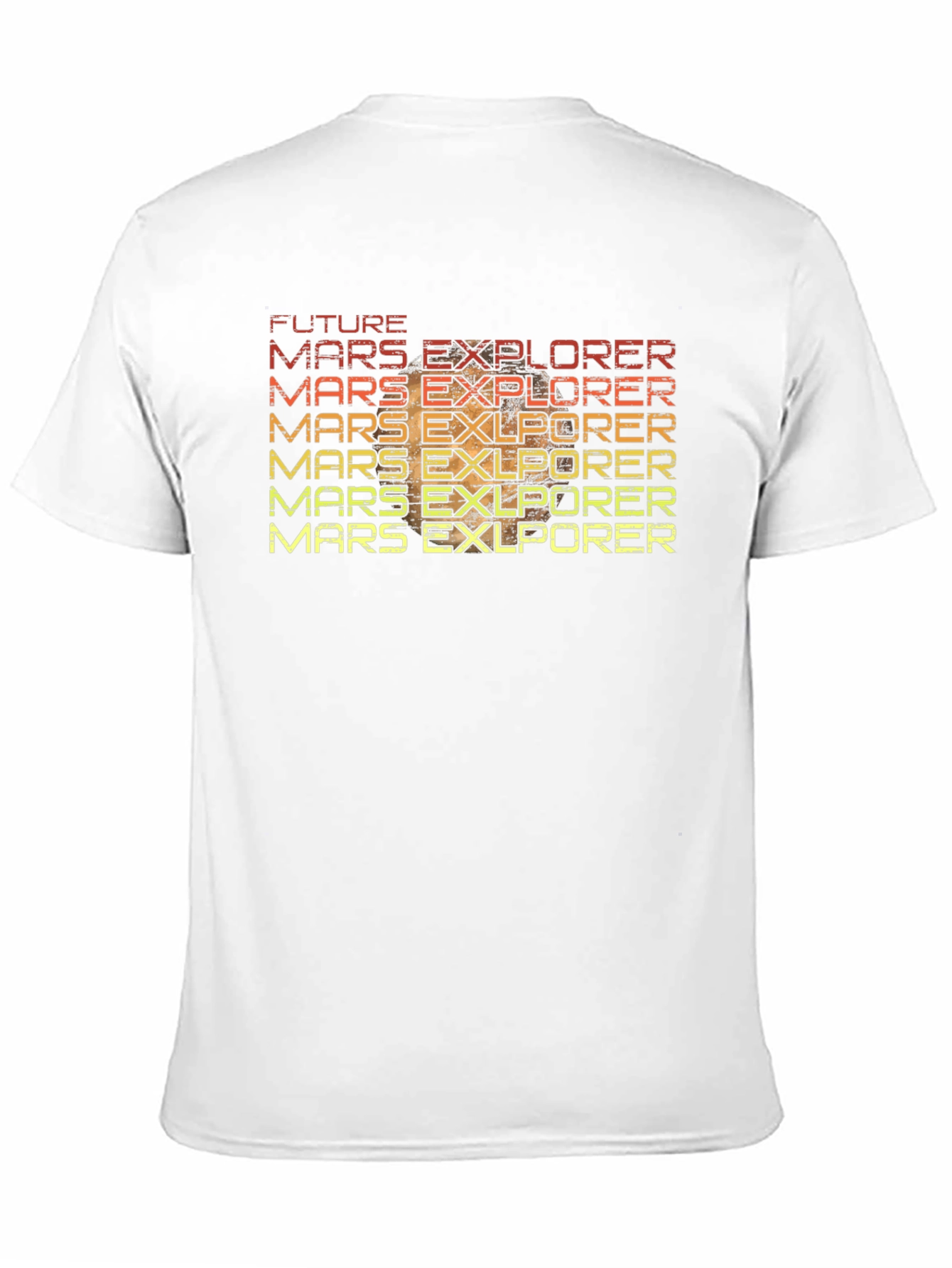 Future Mars Explorer Retro T-Shirt