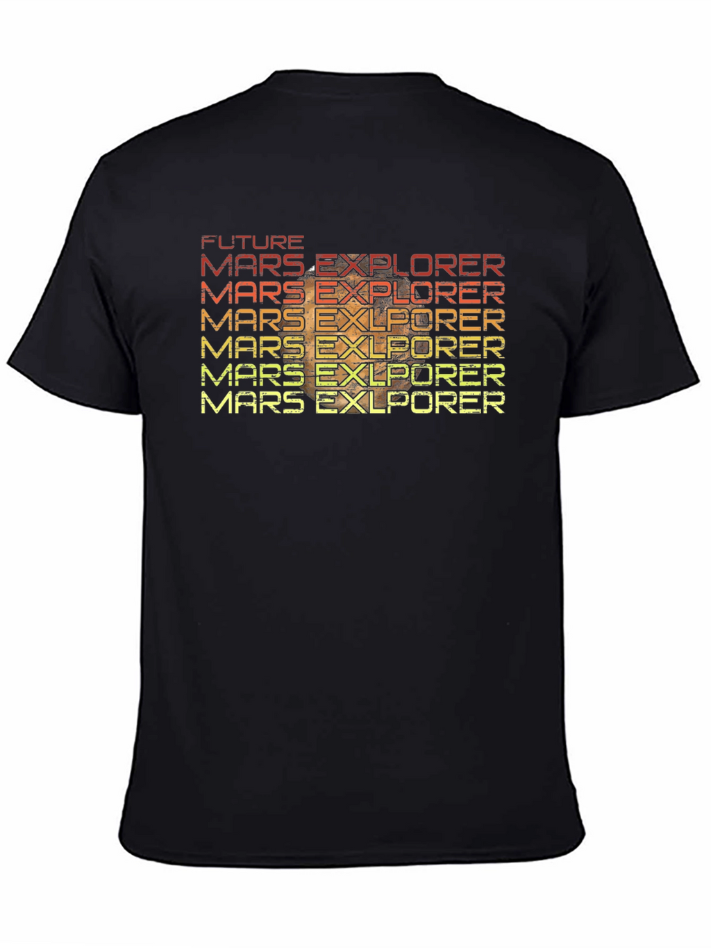Future Mars Explorer Retro T-Shirt