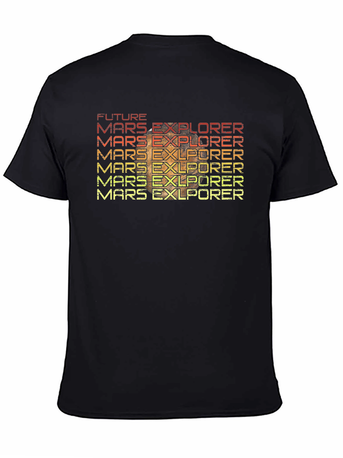 Future Mars Explorer Retro T-Shirt