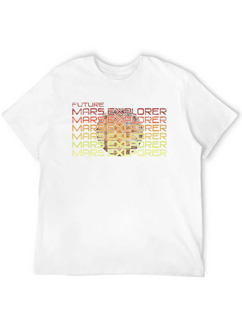 Future Mars Explorer Retro T-Shirt
