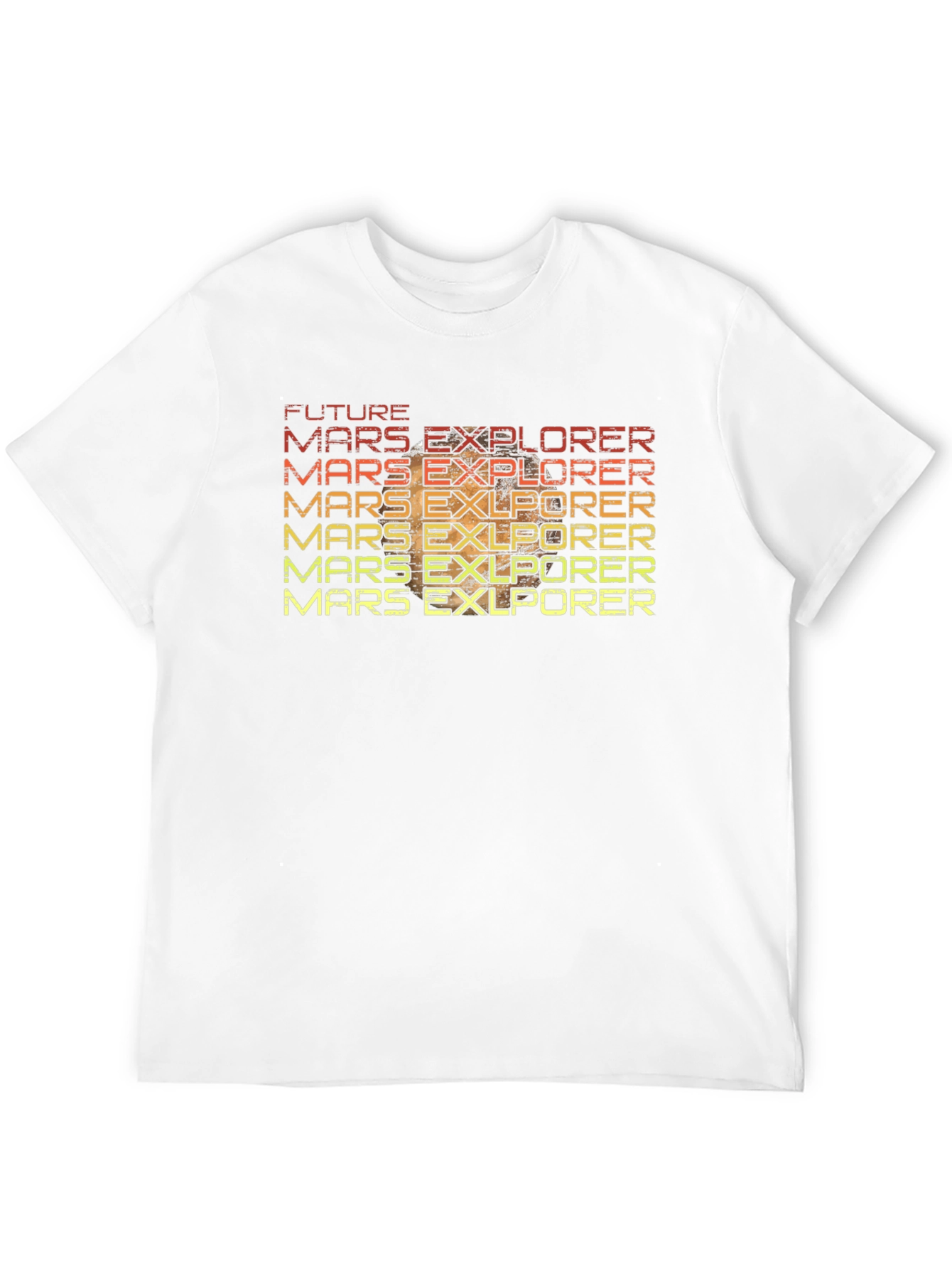 Future Mars Explorer Retro T-Shirt